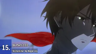 My Top 50 Anime Endings of Fall 2021