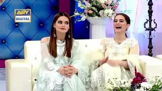 Aiman khan and minal khan on good morning pakistan 😍😍