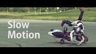 Epic Slow Motion Supermoto Highsider Crash | Conan | BLDH