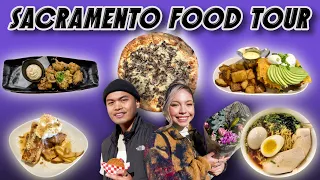WHAT TO EAT IN SACRAMENTO CALIFORNIA | Must Try Local Brunch, Pizza, Ramen | Sac Food Tour Vlog
