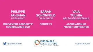 TABLE RONDE DES ASSOCIATIONS - ENSEMBLE pour le Climat et les ODD