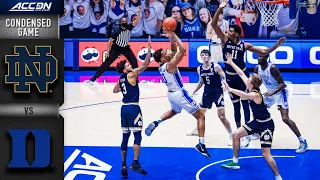 Notre Dame vs. Duke Condensed Game | 2020-21 ACC Men's Basketball