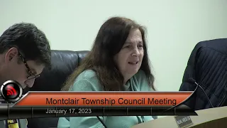 Montclair Township Council Meeting - January 17, 2023