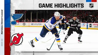 Blues @ Devils 1/5 | NHL Highlights 2023