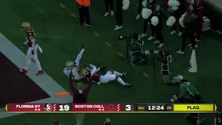 Seminole Moment: Jordan Travis's 15-Yard TD Pass to Malik McClain vs. Boston College (2021)