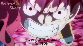 루피 류오 패왕색 휘감고  vs  카이도우 전투 원피스 1033 명장면 part1 Luffy Ryuo Wrapped Up in the King's Crown vs Kaido