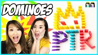 Amazing Dominoes Challenge with Princess Squad!