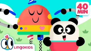 Head Shoulders Knees and Toes 🎶 + More Fun Songs for Kids | Lingokids