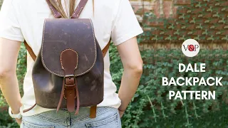 Dale Leather Backpack  Pattern by Vasile and Pavel