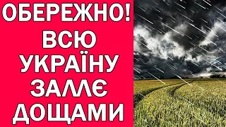 ПОВСЮДИ ДОЩІ ТА ГРОЗИ В УКРАЇНІ : ПОГОДА НА 3 ДНІ