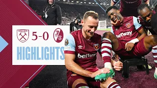 West Ham 5-0 SC Freiburg | Hammers Cruise Into Quarter-Finals | UEFA Europa League Highlights