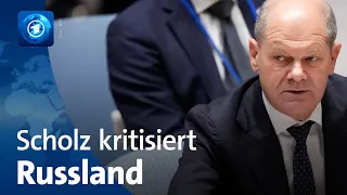 Scholz kritisiert Russland im UN-Sicherheitsrat