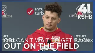 Mahomes 'excited' to get back on field after ankle injury