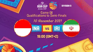 Indonesia v Iran | Full Game - FIBA Women's Asia Cup 2021 - Division B