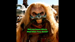 MAD MAX: FURY ROAD Facts You Didn't Know! #shorts