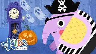 Hickory Dickory Dock Song - Halloween Special | Spooky Nursery Rhyme | Kids Academy