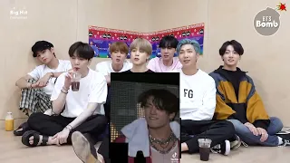 BTS reaction to jungkook tik tok