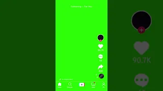 TikTok Overlay Green Screen Motion Graphics 4K 30fps Copyright Free #videoediting #effects #green