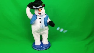 Custom Gemmy 2 Song Legged Spinning Snowflake Snowman - Snow Miser (GREEN SCREEN) (REQUESTED)