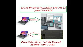 Upload & Download a program from CPU 226CN of Siemens S7-200 PLC Using MPI Adapter.