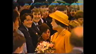 The opening of the Mariner Centre, Falkirk by HRH Queen Elizabeth II on 5th July 1985