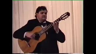 Alexey Zimakov played Valse Opus 8 N°4 by A. Barrios. 1999, Russian Gnessin Academy of Music, Moscow