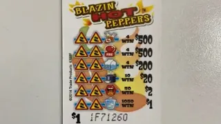 $40 Buy in on Blazin Hot Peppers Pull Tabs