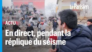 Séisme en Turquie : la panique d'un journaliste en plein direct lors de la seconde secousse de magni