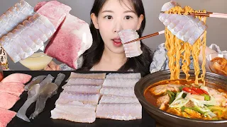 왔다리🍜✨ 강숙성 홍어라면 홍어회 홍어애 홍어코 먹방 fermented stingray [eating show] mukbang korean food