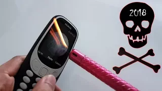 Nokia 3310 Burn, Scratch and Bend Tested!
