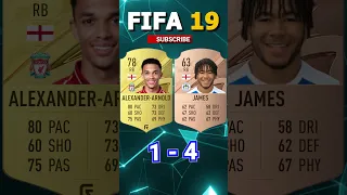 TRENT VS REECE JAMES FIFA COMPARISON #shorts #football #fifa10 #fifa23 #ramos #chiellini