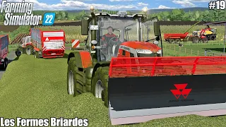 CHOPPING CORN & LEVELING SILO W/ NEW EQUIPMENT │LES FERMES BRIARDES │FS 22│19