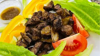 Vietnamese Shaking Beef - Bo Luc Lac recipe. Super quick, easy, and delicious. Restaurant taste!!