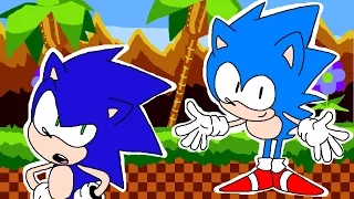 Modern & Classic Sonic Meet Green Hill Zone in 2017