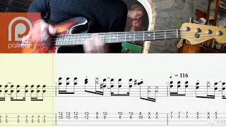 Jethro Tull - Bourée BASS COVER + PLAY ALONG TAB + SCORE