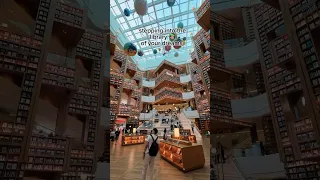 Magical Library in Korea 🇰🇷📚 Starfield Mall, Suwon #korea #minivlog #travel #books