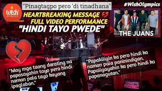 HINDI TAYO PWEDE | HEARTBREAKING MESSAGE & FULL PERFORMANCE OF “THE JUANS” | WISH OLYMPICS 02/23/20