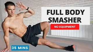 Full Body Strength SMASHER | No Equipment Workout for Muscle Gains | 35 Mins | #CrockFitApp
