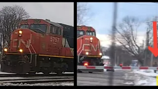 1/22/21 - Awesome K3LA Horn! Canadian National #5757 Leads K692 + Shout out to Wide World of Trains!