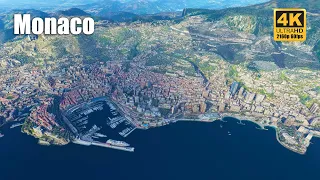 Monaco - 4K 60fps | Drone Music Video | Microsoft Flight Simulator