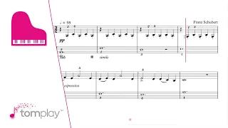 Play Schubert on the piano: Swan Song, D.957 – No. 4 Serenade - Sheet Music Arrangement (easy level)