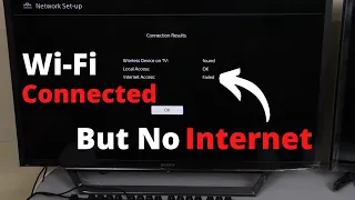 How to Fix Sony TV WIFI Connected But No Internet