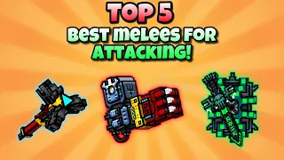 Top 5 BEST Melees for attacking in Pixel Gun 3D!