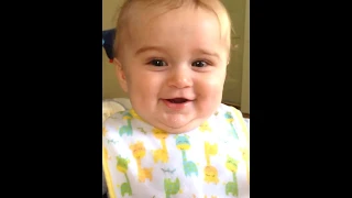 4 months old baby talking