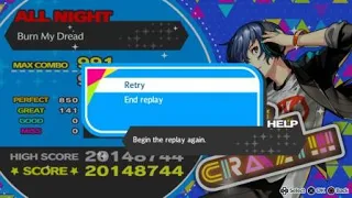 Persona 3: Dancing in Moonlight - Burn My Dread - ALL NIGHT DIFFICULTY - PERFECT KING CRAZY RANK