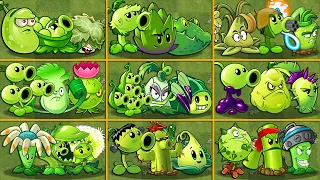 (Plants Vs Zombies 2) Team GREEN Plants Power-Up! in PVZ2