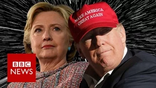 US election: 19 months in 170 seconds - BBC News