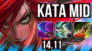 KATARINA vs MALZAHAR (MID) | Rank 1 Kata, 7 solo kills, 800+ games | JP Grandmaster | 14.11