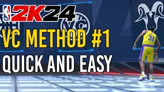 NBA 2K24 FASTEST VC METHOD #1 STACK VC QUICK AND EASY