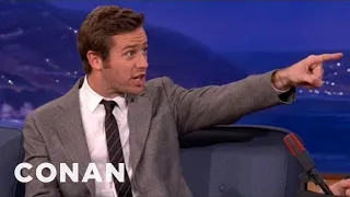 Armie Hammer Made A Real Impression In "The Social Network" | CONAN on TBS